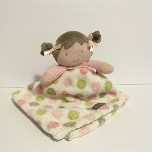 Blankets & Beyond Soft Doll Lovey Security Blanket Girl Plush Polka Dot Baby Toy
